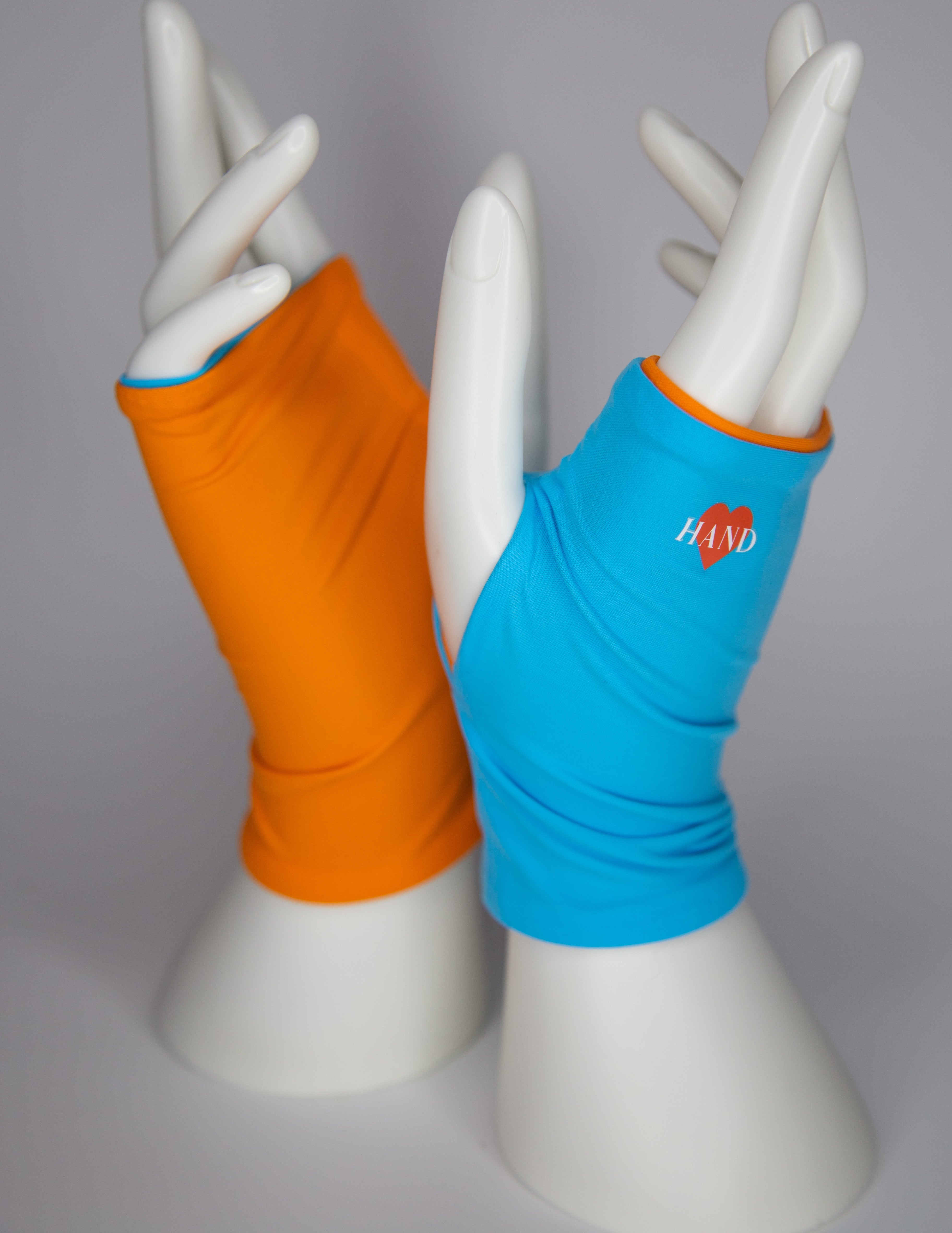 Hand Love UPF Glove - Orange/Blue, Reversible – Hand Love Gloves